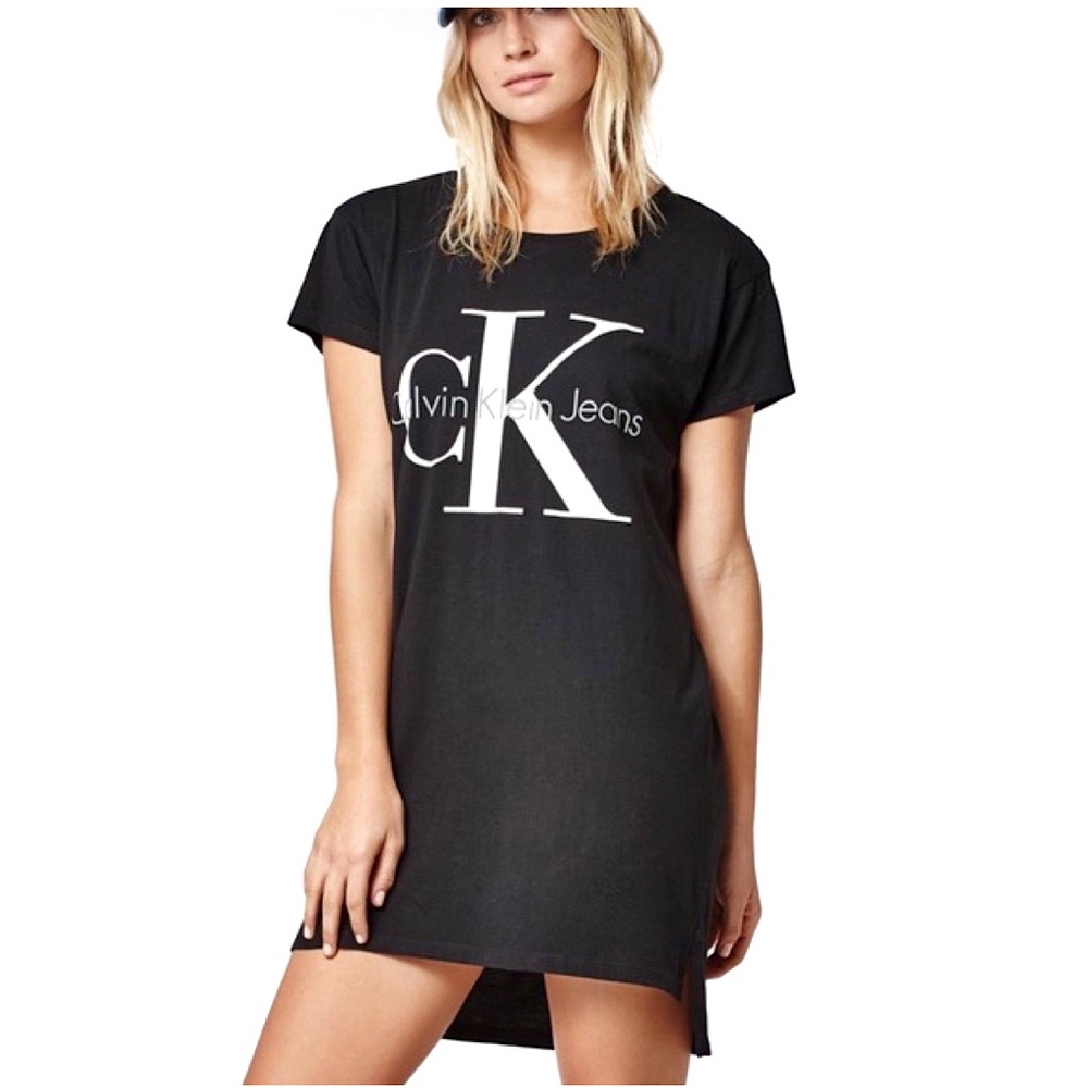 Calvin Klein CK Jeans Logo Tee Shirt Dress